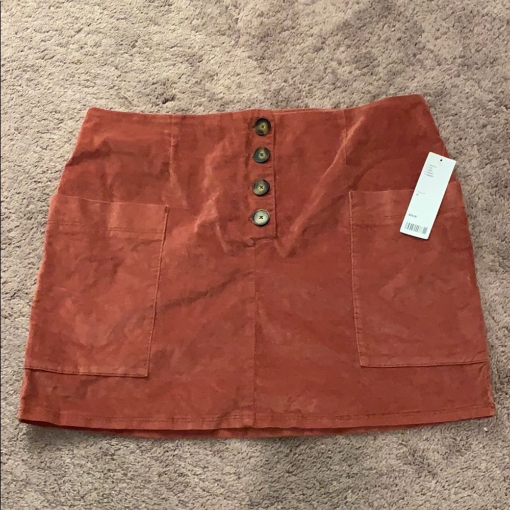 BDG Rust Mini Skirt